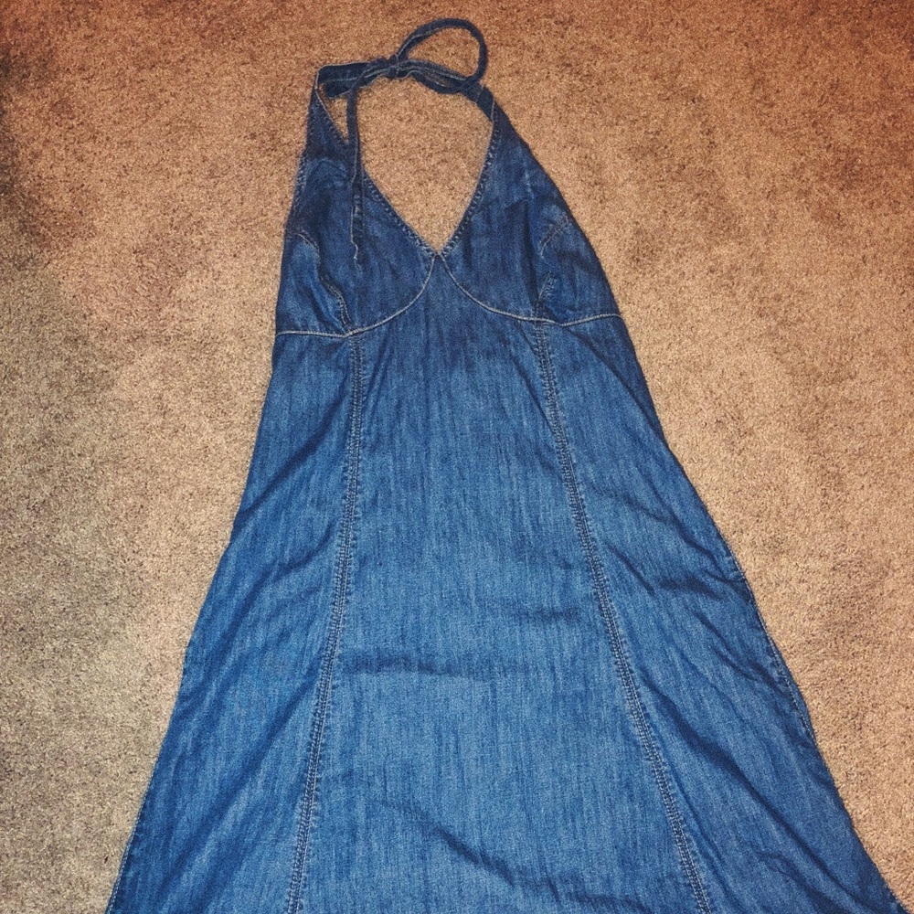 Liz Claiborne Denim Halter Dress